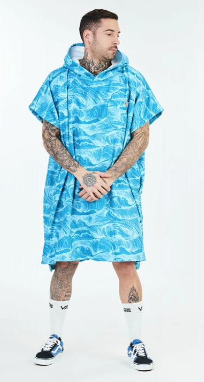 After Ponchos Microfiber Ocean