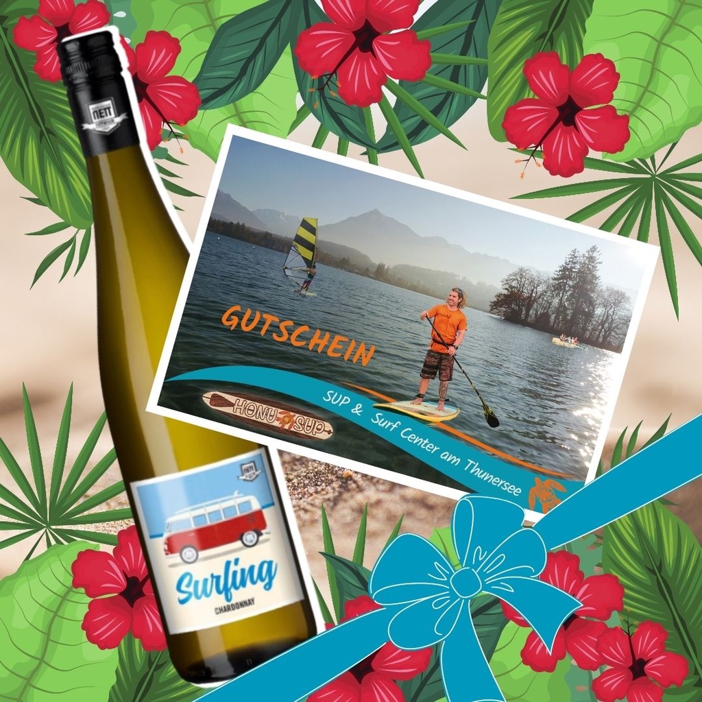 Gutschein und Surfing Chardonnay